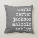 Search for family name cushions Minimalist
