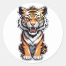 Search for carnivores stickers Tiger