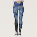 Search for van gogh starry night leggings Yellow