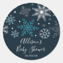 Search for baby shower snowflake stickers Winter
