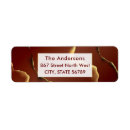 Search for red abstract return address labels Modern
