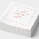 Search for rose gold wedding napkins Modern