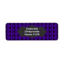 Search for curve return address labels Black