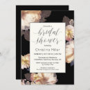 Search for sophisticated bridal shower invitations Black