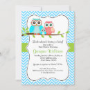 Search for blue green chevron baby shower invitations Modern