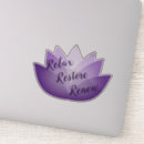 Search for purple lotus flower stickers Yoga