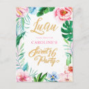 Search for hawaiian luau sweet 16 invitations Floral