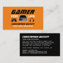 Search for video game business cards Modern