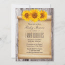 Search for sunflower gender reveal invitations Rustic