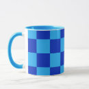 Search for blue checkered mugs Geometric