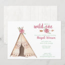Search for tribal 1st birthday invitations Watercolor