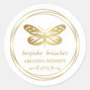 Search for butterfly design stickers Gold