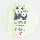 Search for cute pandas stickers Black and white