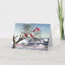 Search for winter scenery christmas cards Red