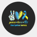 Search for blue and yellow ribbon stickers Syndrome