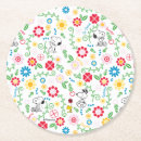 Search for flower pattern coasters Peanuts