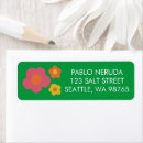 Search for groovy return address labels Boho