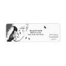 Search for ravens return address labels Silhouette