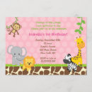 Search for jungle friends birthday invitations Monkey