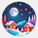 Search for winter round stickers Pine