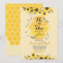 Search for sunflower gender reveal invitations Yellow