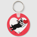 Search for boston terrier stuff key rings Illustration