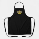 Search for king crown aprons Black