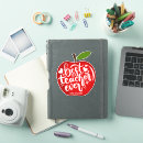 Search for school books stickers Red apple