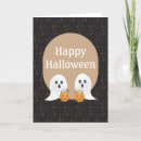 Search for cute cartoon ghost halloween cards Trick or treat