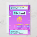 Search for geek birthday invitations Retro