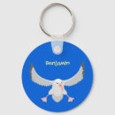 Search for comical birds key rings Cute