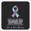 Search for depression ribbon stickers Teal