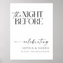 Search for rehearsal dinner wedding posters The night before