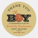 Search for basketball thank you stickers Baby shower