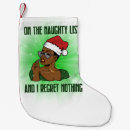 Search for naughty christmas stockings Santa