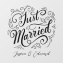 Search for wedding wall decals Just married