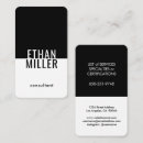 Search for simple plain white business cards Masculine