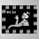 Search for black and white wine posters Vintage