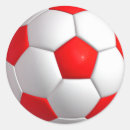 Search for red soccer ball stickers Futbol