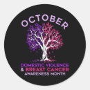 Search for domestic violence awareness ribbon stickers Breast cancer survivor