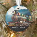 Search for transportation christmas tree decorations Locomotive