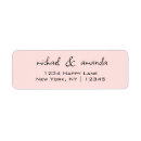 Search for newly weds return address labels Elegant