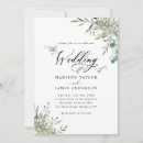 Search for emerald blue wedding invitations Eucalyptus leaves