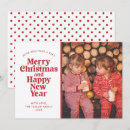 Search for new year christmas cards Red