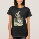 Search for alice in wonderland white rabbit tshirts Lewis carroll