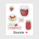 Search for strawberry jam stickers Strawberries