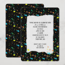 Search for paint splatter birthday invitations Yellow