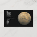 Search for solar system business cards Planet