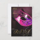 Search for pink gold masquerade party invitations Black