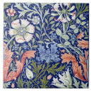 Search for black flower pattern tiles William morris